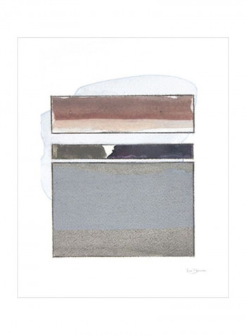 Pacific Horizon III Wall Poster Grey/Brown 60x3.5x75centimeter