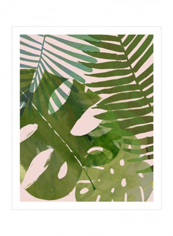 Tropical Tangle II Poster Green 80x85x3.5centimeter