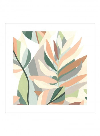 Soft Tropicals IV Poster Beige/Green/Grey 80x80x3.5centimeter