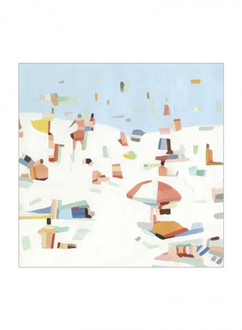 Summer Confetti III Wall Poster Blue/Red/White 80x80x3.5centimeter