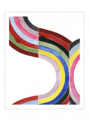 Deconstructed Rainbow I Poster Green/Red/Black 80x85x3.5centimeter