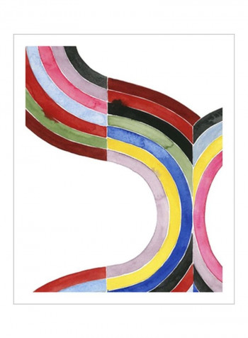 Deconstructed Rainbow I Poster Green/Red/Black 80x85x3.5centimeter
