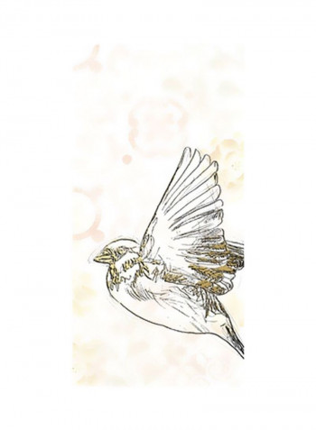 Parlor Songbird Panel I Poster Metallics 75x90x3.5centimeter