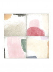 Pastel Tile III Wall Poster Multicolour 80x80x3.5centimeter