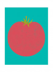 Veggie Party VII Wall Poster Green/Red 75x80x3.5centimeter