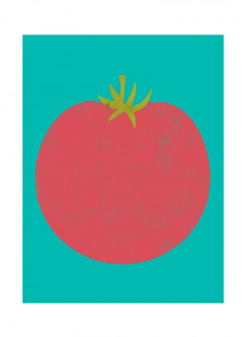 Veggie Party VII Wall Poster Green/Red 75x80x3.5centimeter