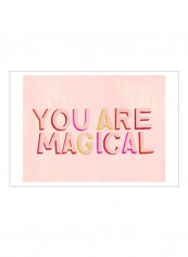 You are Powerful I Poster Pink/Purple/Red 80x75x3.5centimeter