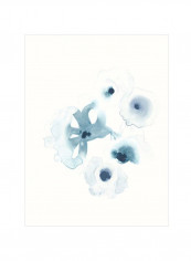 Protea IV Wall Poster White/Blue 75x80x3.5centimeter
