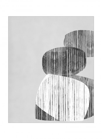 Unseated I Wall Poster Grey/White 80x85x3.5centimeter