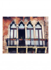 Venice Bokeh XV Wall Poster Black/Beige/Brown 85x80x3.5centimeter
