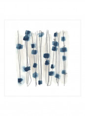 Insho VIII Wall Poster Grey/Beige/Blue 75x75x3.5centimeter