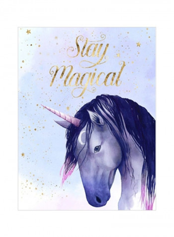 Unicorn Universe I Wall Poster Purple/Gold/Pink 75x80x3.5centimeter