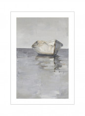 Boat on the Horizon I Poster Grey 80x95x3.5centimeter