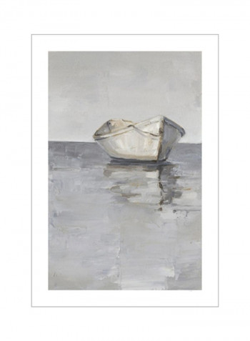 Boat on the Horizon I Poster Grey 80x95x3.5centimeter