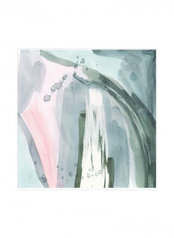 Pastel Scribe II Wall Poster White/Grey/Blue 80x80x3.5centimeter