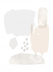 Sweet Simplicity II Poster Grey/Beige 80x85x3.5centimeter