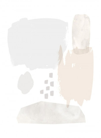 Sweet Simplicity II Poster Grey/Beige 80x85x3.5centimeter