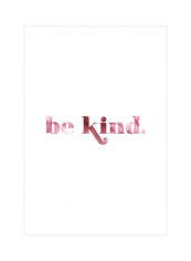 Better World I Wall Poster White/Pink 75x75x3.5centimeter