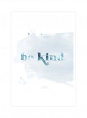 Better World III Wall Poster White/Grey/Blue 75x75x3.5centimeter
