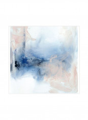 Indigo And Blush II Wall Poster White/Blue/Pink 80x80x3.5centimeter