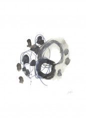 Insho III Wall Poster Beige/Grey/White 75x75x3.5centimeter