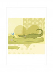 Mama And Me IV Wall Poster Yellow/Blue/Green 75x75x3.47centimeter