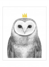 Royal Forester II Wall Poster Grey/White/Gold 80x85x3.5centimeter