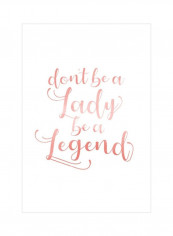 Womanly Advice I Wall Poster White/Pink 75x75x3.5centimeter