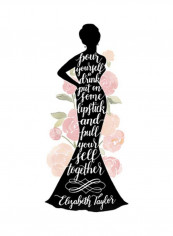 Iconic Woman II Poster Pink/Black/Green 75x90x3.5centimeter