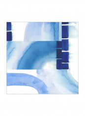 Inlet Falls I Wall Poster Blue/White 80x80x3.5centimeter