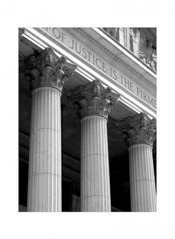 Structural Details VII Wall Poster Grey/White/Black 75x80x3.5centimeter