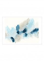 Geode Coast II Wall Poster Blue/Beige/Grey 80x75x3.5centimeter