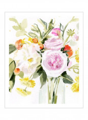 Loose Arrangement II Wall Poster Pink/Green/Yellow 80x85 3.5centimeter