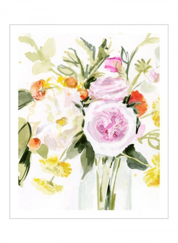 Loose Arrangement II Wall Poster Pink/Green/Yellow 80x85 3.5centimeter