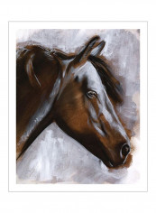 Mane Attraction II Poster Brown/Blue 80x85x3.5centimeter