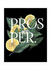 Prosper And Thrive Wall Poster Yellow/Green/Black 80x85x3.5centimeter