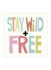 Kid Play IV Wall Poster Yellow/Red/Brown 75x75x3.5centimeter