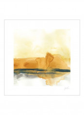 Mesa Skyline I Wall Poster Yellow/Grey 80x80x3.5centimeter