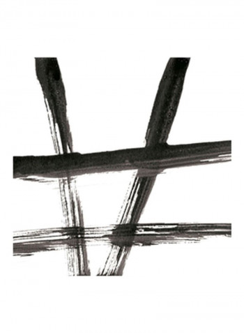Linear Expression VI Wall Poster Black/White 65x65x3.5centimeter