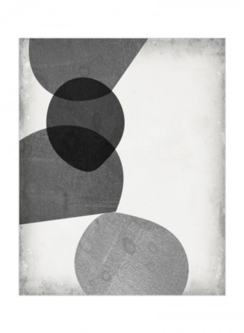 Grey Shapes II Wall Poster Grey 80x3.5x85centimeter