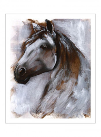 Mane Attraction I Poster Blue/Brown 80x85x3.5centimeter