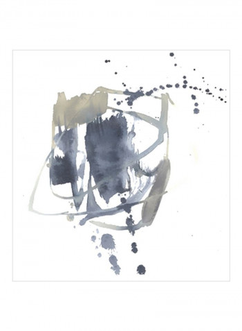 Off Center II Wall Poster White/Black/Beige 80x80x3.77centimeter