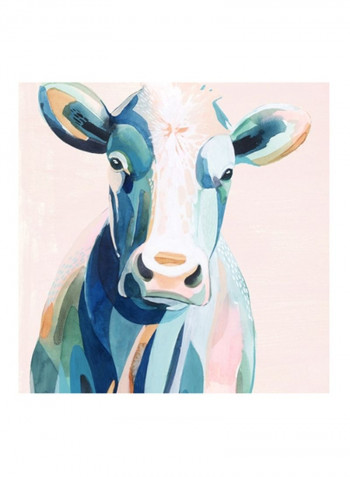 Pastel Pasture I Poster Blue/Pink 80x80x3.5centimeter