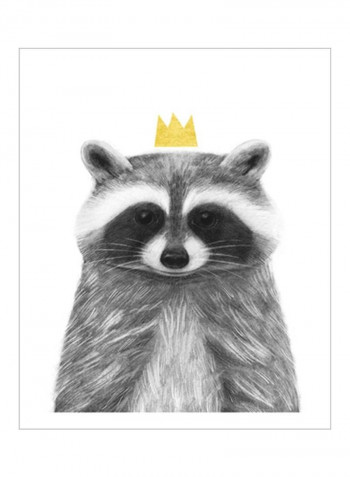 Royal Forester IV Wall Poster Grey/White/Gold 80x85x3.5centimeter