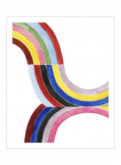Deconstructed Rainbow III Poster Green/Red/Black 80x85x3.5centimeter