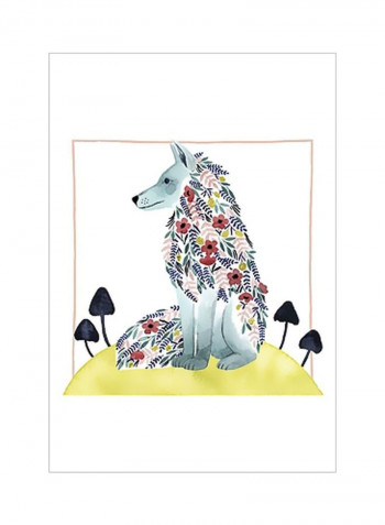 Friends of Clementine III Poster Yellow/Blue/Red 75 x75 x3.5centimeter