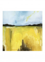 Gilt Meadow I Poster Green/Blue 80x80x3.5centimeter