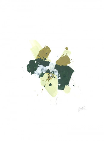 Midori III Wall Poster Beige/Green/White 65x65x3.5centimeter