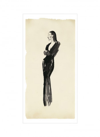 Fashion Glimpse VI Poster Black/Beige 75x90x3.5centimeter