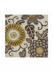 Golden Array I Wall Poster Yellow/Brown 80x80x3.5centimeter